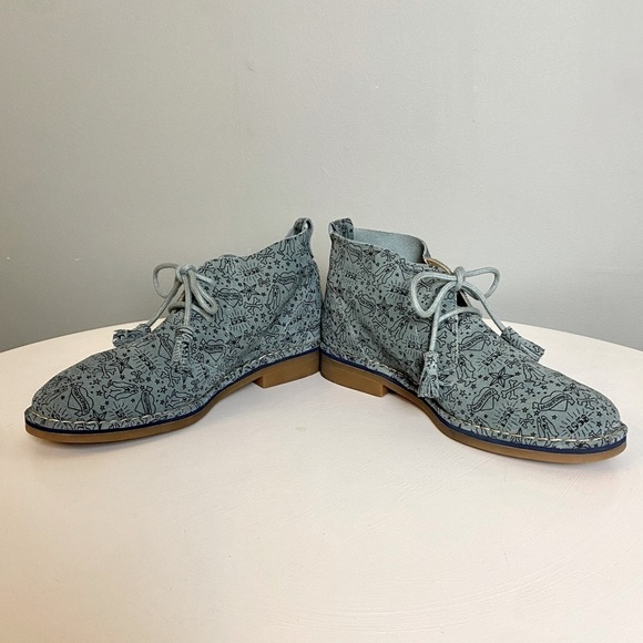 Hush Puppies Blue Cyra Caitlin Chukka Boots 100% Suede - Picture 11 of 16